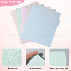 5 шт. листы-разделители для блокнота в полипропиленовом переплете&nbsp;AJEW-WH20006-191A