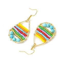 Серьги-капли из нержавеющей стали 304&nbsp;EJEW-MZ00127