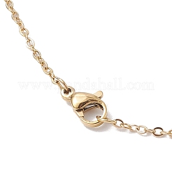 Ожерелья с подвеской в виде полой бабочки из нержавеющей стали 304&nbsp;NJEW-JN04814-02