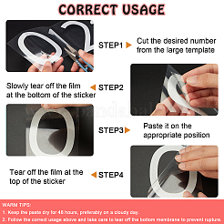 Водостойкие самоклеящиеся наклейки для рукоделия&nbsp;DIY-GF0002-59C-01