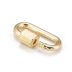 Латунные брелоки с карабином&nbsp;LS-KK-T047-08G