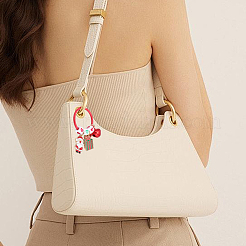 4 шт. 4 стильных рождественских брелока из акрила и сплава&nbsp;HJEW-SC0002-77