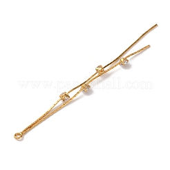 Большие кулоны из латуни с микропейвом и прозрачным фианитом&nbsp;LS-KK-G510-03G