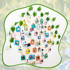 2 комплект вертикальных прямоугольных рамок для картин&nbsp;HJEW-GF0001-27