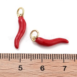 Подвески из латуни с эмалью в стойку&nbsp;KK-G512-21G