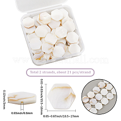 2 нить бусин из натуральных пресноводных ракушек&nbsp;SSHEL-SC0001-36D