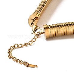 Женские плоские цепочки-змейки из нержавеющей стали 304 с ионным покрытием (IP)&nbsp;NJEW-U049-01G-03