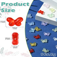 200 шт. Прозрачные акриловые бусины&nbsp;OACR-CJ0002-07