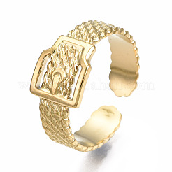 Кольцо-манжета из нержавеющей стали 304 в форме пряжки ремня&nbsp;RJEW-T023-59G