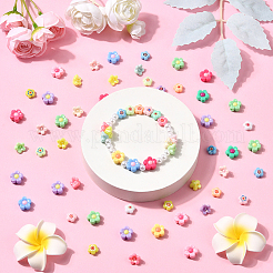 300шт 3 стиля непрозрачные акриловые бусины&nbsp;MACR-SP0002-05