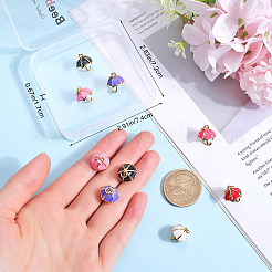 10 шт. настоящих латунных подвесок с 18-каратным золотым покрытием&nbsp;KK-BBC0014-86