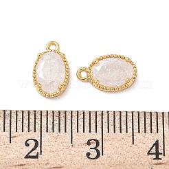 Латунные подвески из измельченного льда с кубическим цирконием&nbsp;KK-D024-24A-G