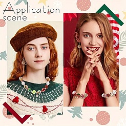 29шт 8 стиля непрозрачные акриловые бусины&nbsp;MACR-YW0004-80