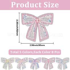 40 шт. 5-х цветный полиэстер с сетчатой вышивкой&nbsp;PATC-CY0001-35