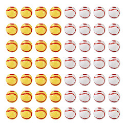 200 шт. 2-х цветные непрозрачные акриловые круглые бусины&nbsp;SACR-BY0001-02