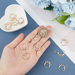 10 пара латунных фурнитур для сережек&nbsp;KK-BC0013-34