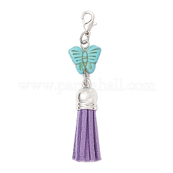 Подвеска-бабочка из синтетической бирюзы&nbsp;HJEW-JM03736