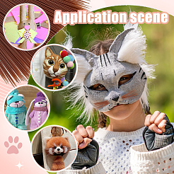 Пластиковые имитирующие усы животных для рукоделия и валяния&nbsp;DIY-WH0430-904C-04