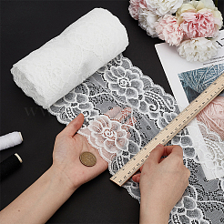 10 ярд нейлоновой эластичной кружевной отделки&nbsp;OCOR-FG0002-66B