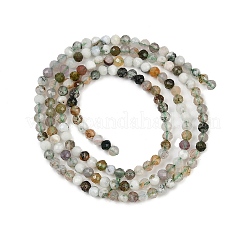 Природные моховой агат бисер нитей&nbsp;G-RM2025-A33-2mm