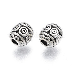 Сплавочные овальные бусины тибетского стиля &nbsp;PALLOY-S139-012