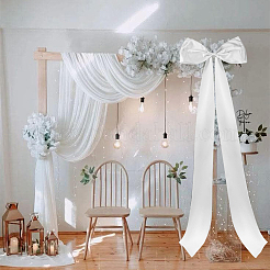 Украшение бантом из полиэстера&nbsp;AJEW-WH0695-228B