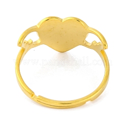 Регулируемое кольцо из нержавеющей стали 201 для женщин RJEW-D082-03E