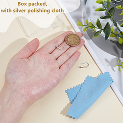 1 пара 925 сережек из стерлингового серебра&nbsp;STER-BC0003-59P