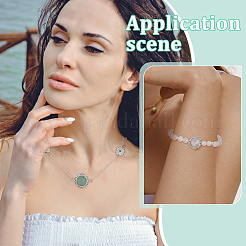 6 шт. 6 стиля латунных многорядных звеньев с натуральным аметистом&nbsp;KK-BC0015-17A