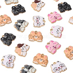 35шт 7 цвета сплава эмалевые подвески&nbsp;ENAM-CJ0002-67