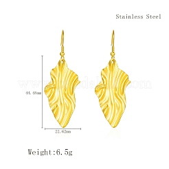 Элегантные геометрические серьги-подвески из нержавеющей стали 304 для ежедневного ношения женщинами&nbsp;PF0498