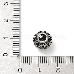 Европейские бусины из нержавеющей стали 304&nbsp;STAS-H238-09M-AS