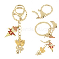 3 шт. брелки из эмалированного сплава&nbsp;KEYC-FS00042-01