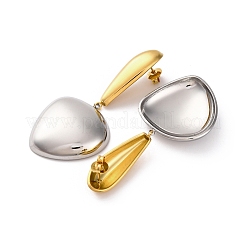 Серьги-гвоздики из нержавеющей стали 304&nbsp;EJEW-K296-02GP-01