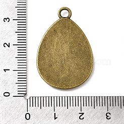 Подвеска из сплава в форме капли с кабошоном&nbsp;PALLOY-N0088-01AB-NF