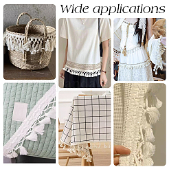 Хлопковая бахрома кружевная отделочная лента&nbsp;OCOR-WH0105-008C