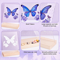 Прозрачные акриловые серьги&nbsp;NDIS-WH0015-01D