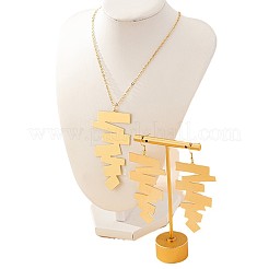 Комплект из ожерелья и серег с подвеской неправильной геометрии из сплава&nbsp;FS-WG9A5A6-01