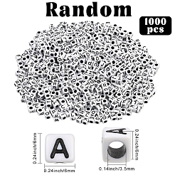 1000 шт. Непрозрачные акриловые бусины&nbsp;MACR-SC0002-43C