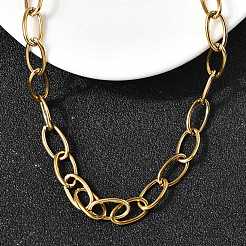 Женские ожерелья-цепочки из нержавеющей стали 304 с пружинными застежками&nbsp;X-NJEW-Z091-09G