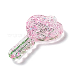 Акриловый кулон с блестками&nbsp;X1-OACR-H035-01G