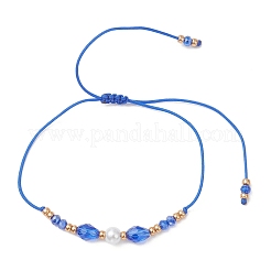 Плетеные браслеты из стеклянных и бисера&nbsp;BJEW-MZ00283-01