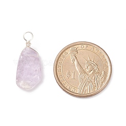 Грубые натуральные аметистовые подвески&nbsp;PALLOY-JF01785-02