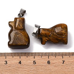 Природных тигровый глаз подвески&nbsp;G-B127-07P-03