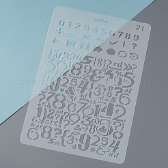 Пластиковые многоразовые шаблоны трафаретов для рисования DIY-F018-B21