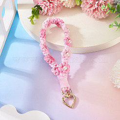 Хлопковые плетеные цветочные подвески-украшения&nbsp;AJEW-TAC0030-032G-07