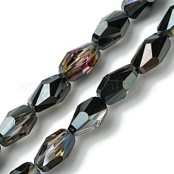 Прозрачные стеклянные бусины гальваническим пряди&nbsp;GLAA-K064-03B