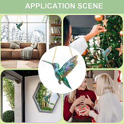 Акриловые подвесные ловцы солнца в виде птиц&nbsp;LS-HJEW-WH20021-02D