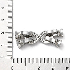 Латунь с покрытием стойки с прозрачными застежками из кубического циркония&nbsp;KK-G489-02P