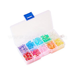 250шт 10 цвета экологически чистые прозрачные акриловые бусины&nbsp;TACR-CJ0001-21